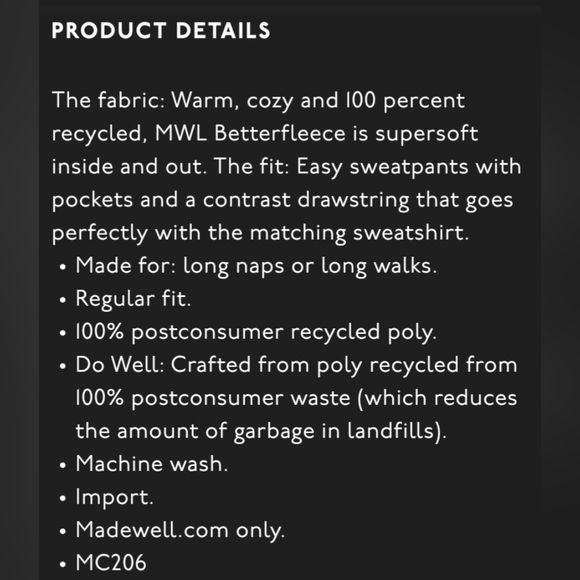 MWL Betterfleece Retro Sweatpants - Picture 8 of 8